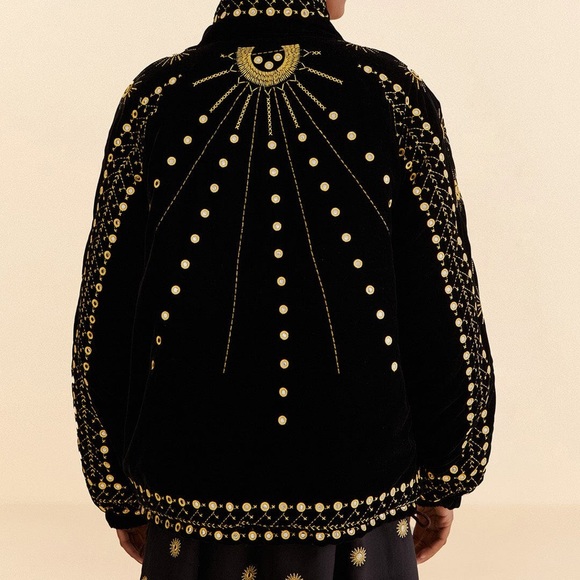 Farm Rio XXS Leopard Desire Reversible Puffer Jacket NWT Pricing firm. - Picture 9 of 11